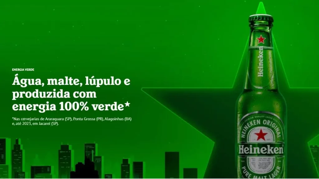 Produção de Heineken com energia limpa