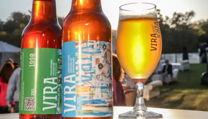 Cerveja Vira - Produzida com água reciclada.