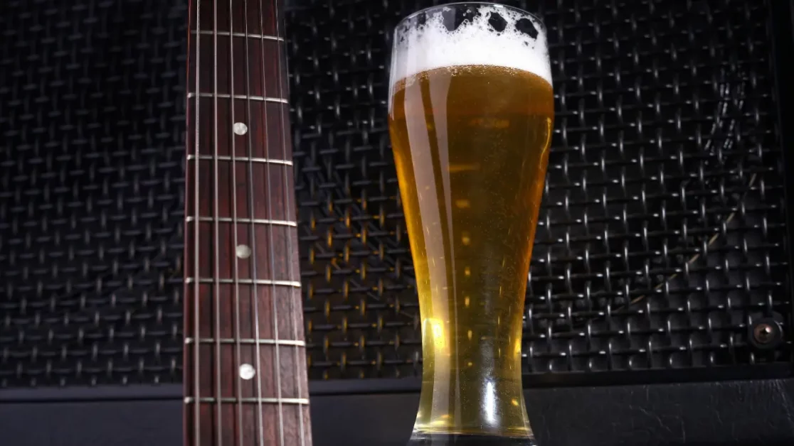Cerveja -e música: uma combinação perfeita.